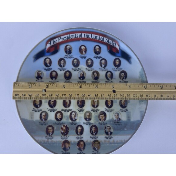 PRESIDENTS OF THE USA COLLECTOR'S PLATE - WASHINGTON THROUGH OBAMA 8" - Picture 4 of 8
